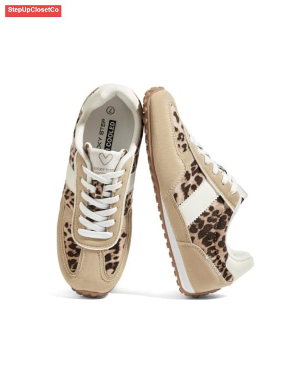 Women's Retro Fashion Sneakers Thin Sole Walking Shoes Suede Lace-Up